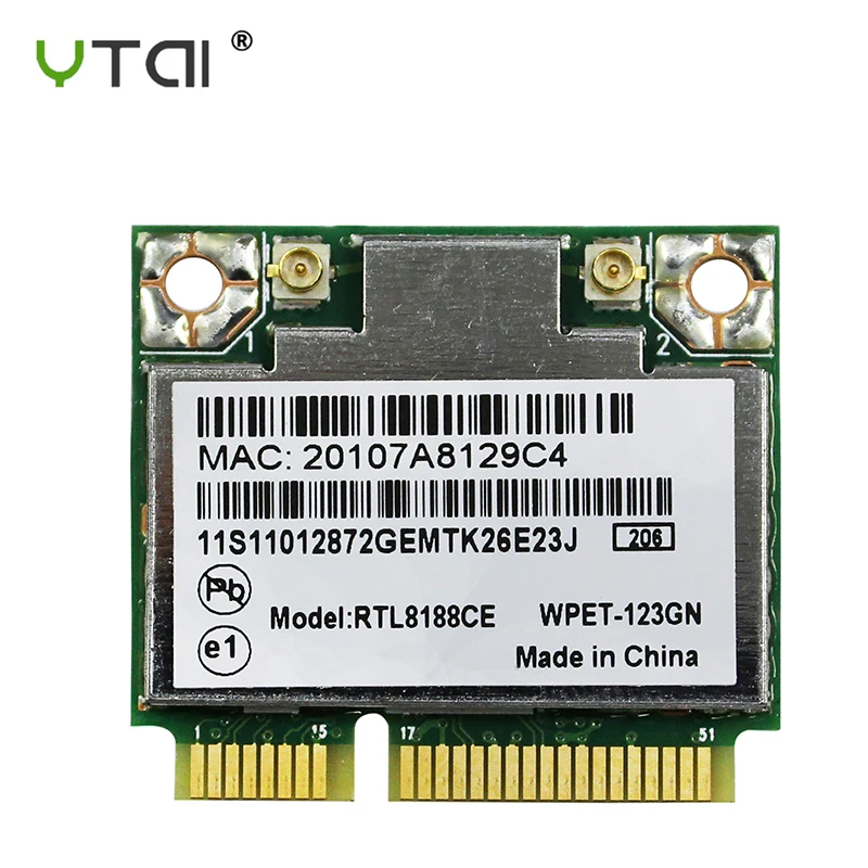 RealTek RTL8188CE ноутбук PCI Express wifi карта беспроводной WLAN wifi адаптер для acer ASUS Dell Половина мини PCI-e сети