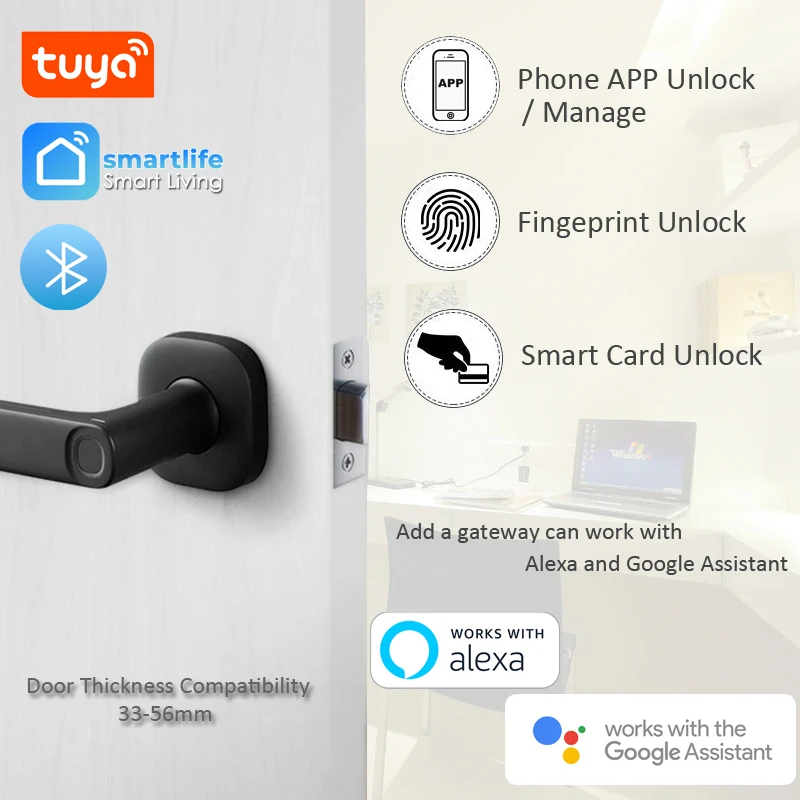 Yeeuu R1 новинка электронный дверной замок Bluetooth телефон приложение NFC карта