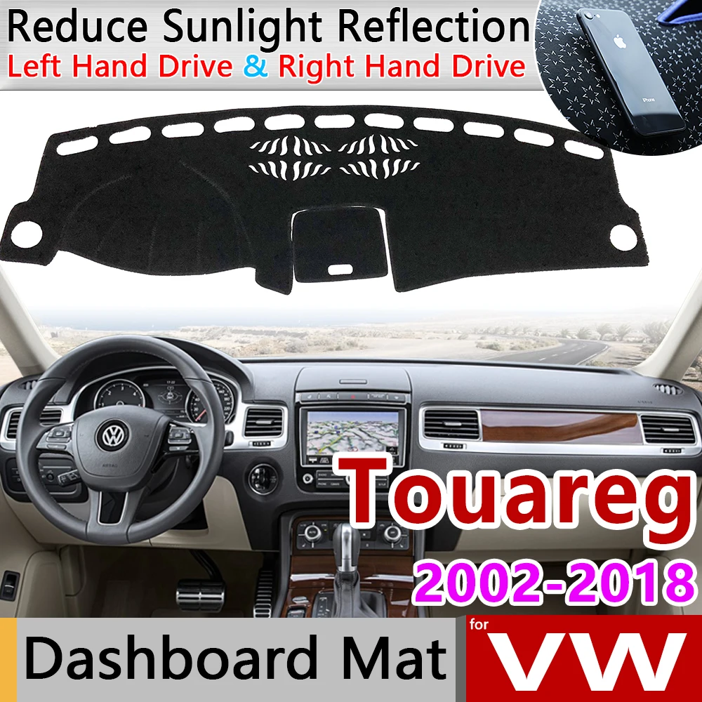 Для Volkswagen Touareg 2002 ~ 2018 7L 7P Противоскользящий коврик на приборную панель