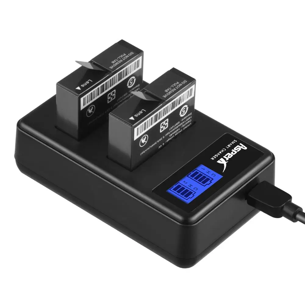 

For Xiaomi Yi II yi 4k 4k+ Battery az16-1 az16-2 battery + LCD Charger for Xiaoyi Yi Lite YI 360 VR Action Camera