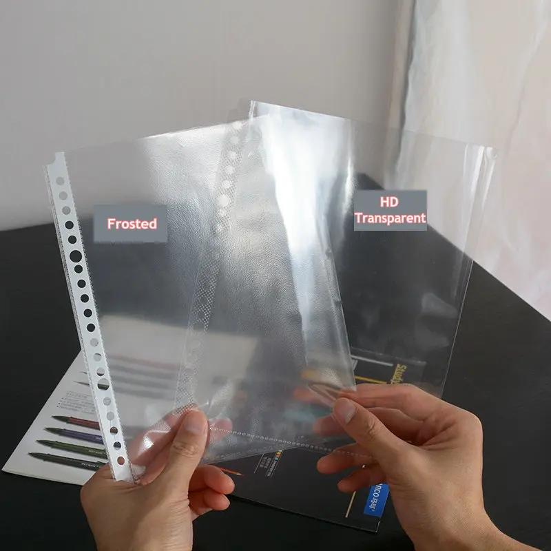 Ring Binder A4 File Organizer Transparent PVC Bag A5 Folder Document For Documents With | Канцтовары для офиса и дома