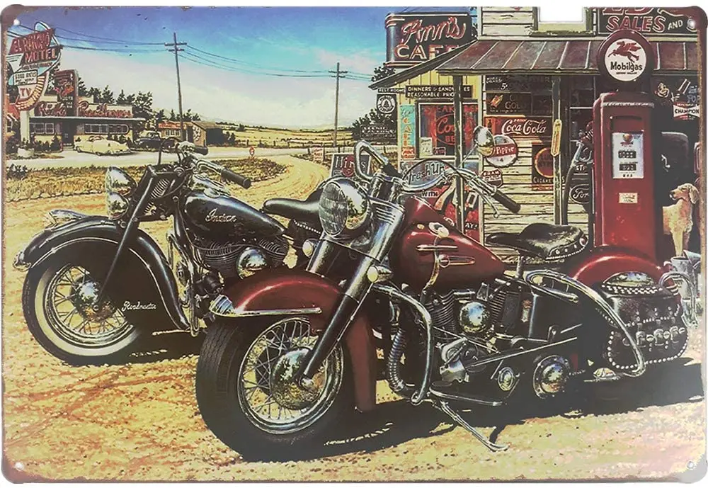 

Жестяной винтажный мотоциклетный знак, Настенный декор для паба, бара, клуба, дома, гаража, плакат, подарок