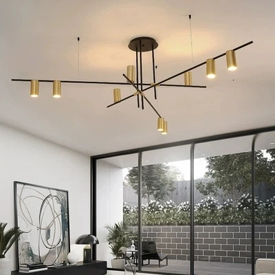 Europe Strip A Chandelier Post Modern Designer Light Luxurious Restaurant Bar Counter Living Room Model Between | Лампы и освещение