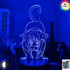 3d-лампа в стиле аниме для старшей школы DxD Shirone Toujou для спальни, декоративный светильник, подарок на день рождения для женщин и мужчин, светодиодный ночсветильник Konosuba Манга