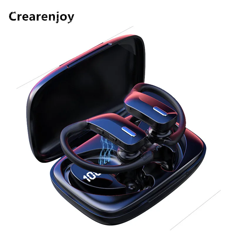 

Bluetooth Earbuds T17 TWS True Wireless Headphones LED Display Earphone Sports Running Gaming Headset Stereo