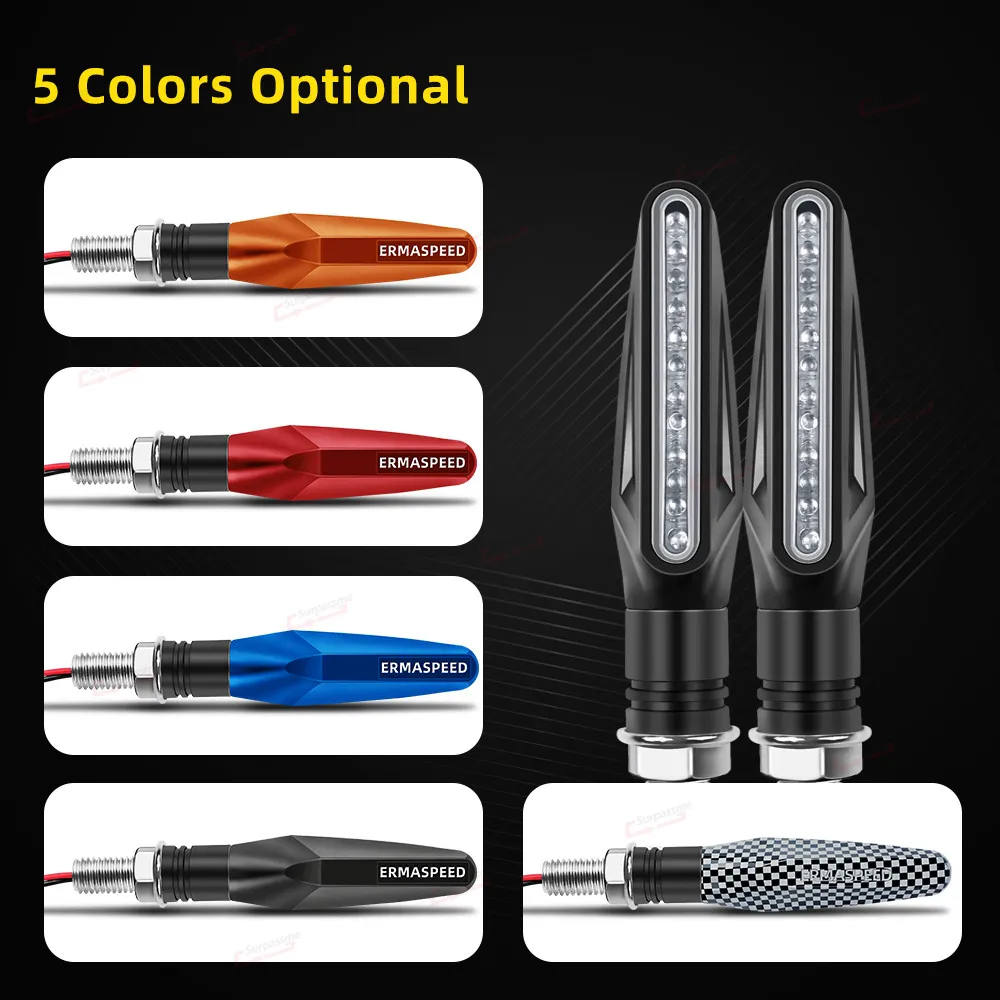 

Motorcycle Turn Signals Light 12 LED Flasher Blinker Tail Light Motorbike Accessories
