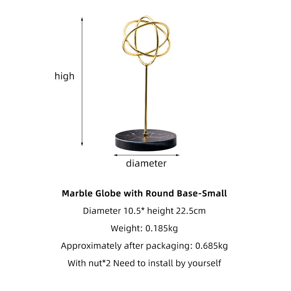 

Nordic Minimalist Decoration Modern Home Decoration Metal Round Ornaments Golden Living Room Decoration Office Decoration Gifts
