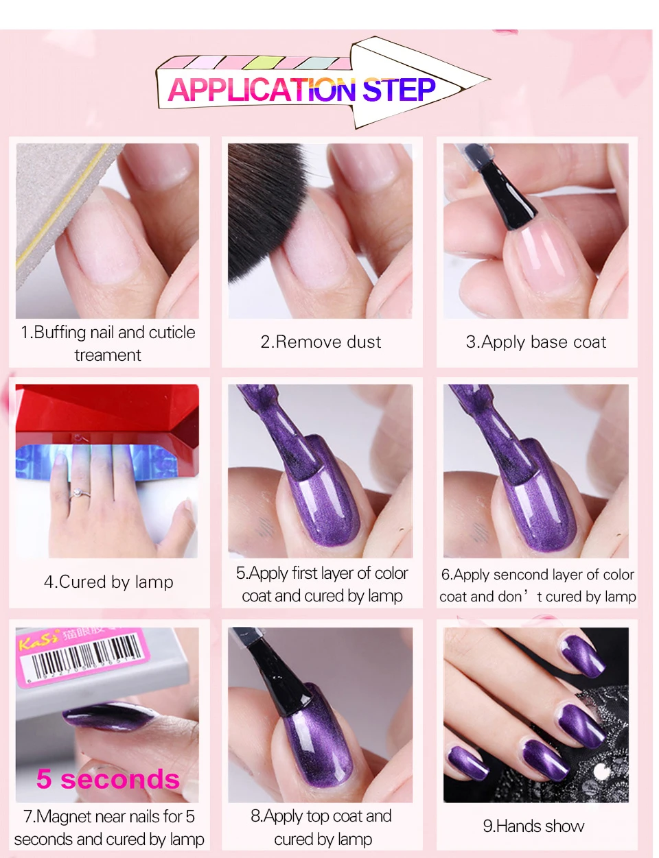 Clou Beaute Гель-лак для кошачьих глаз 46 цветов маникюрный Декор гель лак для ногтей отмачиваемый лак для ногтей 10 мл Полупостоянный лак для ногтей