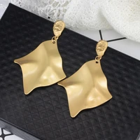 2021 irregular square geometry alloy earrings for woman new dangle earring exquisite jewelry gift