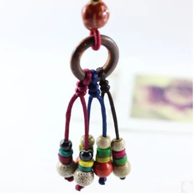 Женское осенне зимнее керамическое Модное Длинное Ожерелье с кисточками женский