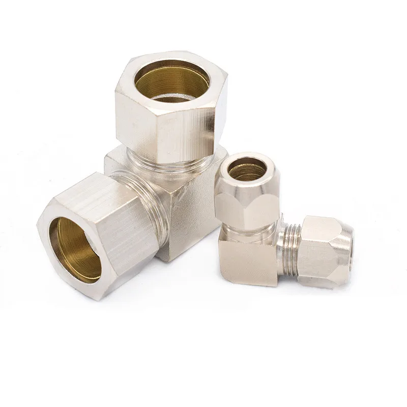 Pneumatic oil Pipe Fitting 4 6 8 10 12 14 16mm OD Elbow 90 Degrees Brass Compression Tube Fittings Connector | Обустройство дома