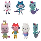 Новинка, кукольный домик Gabby, плюшевая игрушка Mercat, Мультяшные мягкие животные, Русалка, кот, Русалка, плюшевые куклы, подарки для детей на день рождения