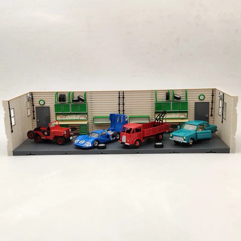 Модель сцены гаража Aurora в масштабе 1:43 1/2/4 шт. (без модельных автомобилей) | Игрушки