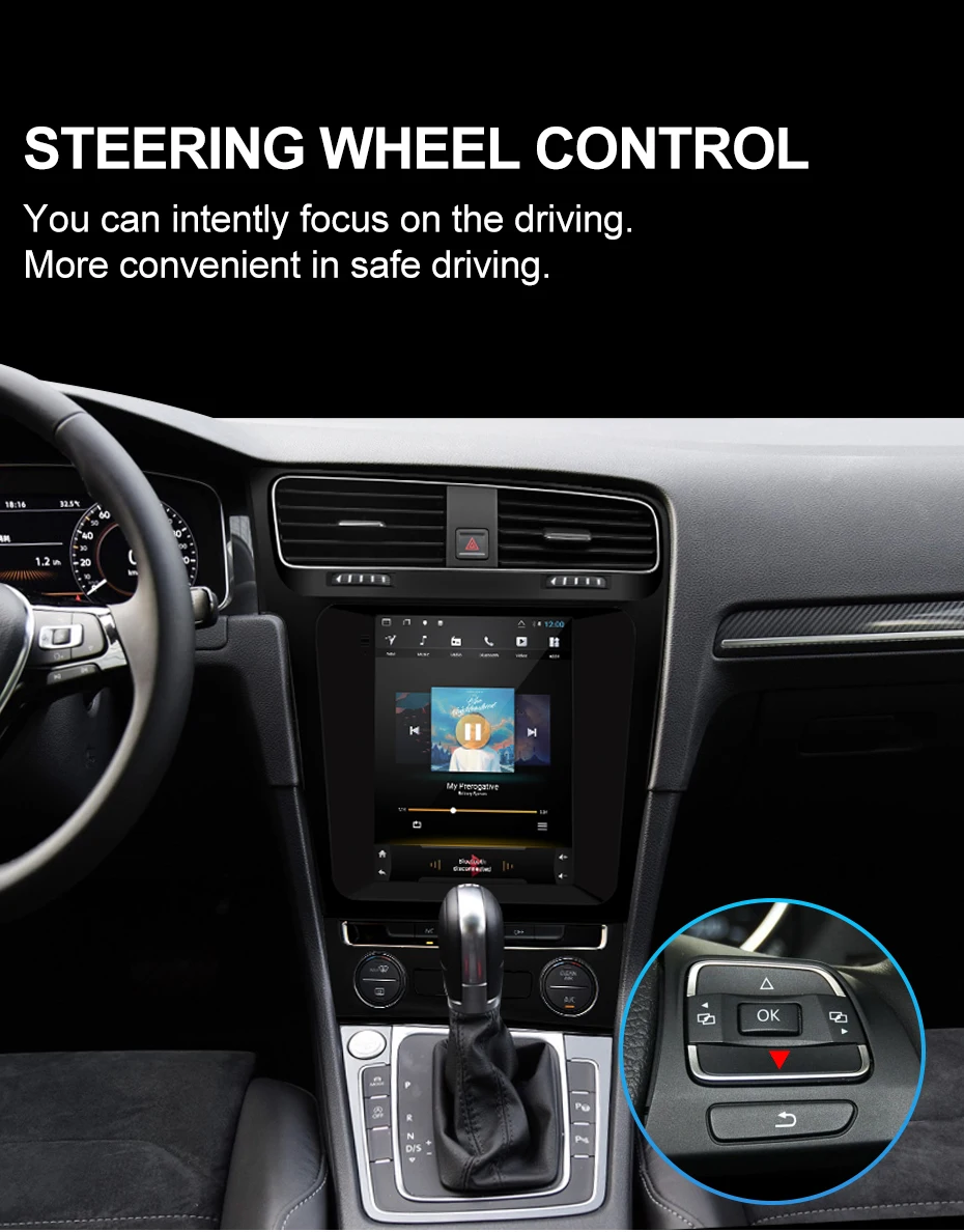 Isudar H53 Вертикальный 1 Din Android авто радио для VW/Volkswagen/Golf 7 2013-gps Автомобильный мультимедийный ram 4G rom 64G FM для модели Telsa