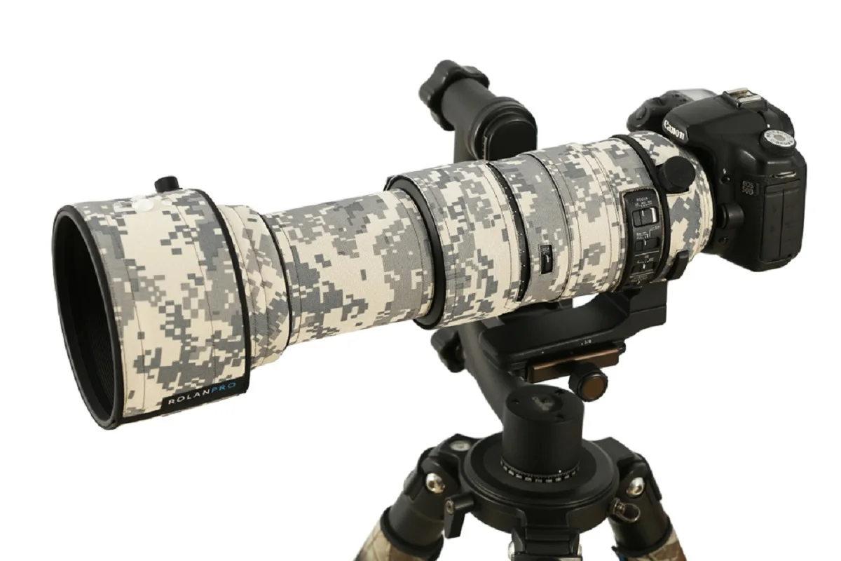 ROLANPRO Waterproof Lens Camouflage Coat Rain Cover for Sigma 60-600mm f4.5-6.3 DG OS HSM Sport Sleeve Case Guns Cloth | Электроника