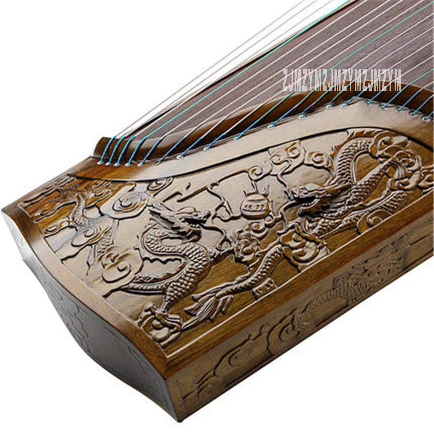Guzheng золотистые шелковые из массива дерева ручная резка глубокая инструменты для