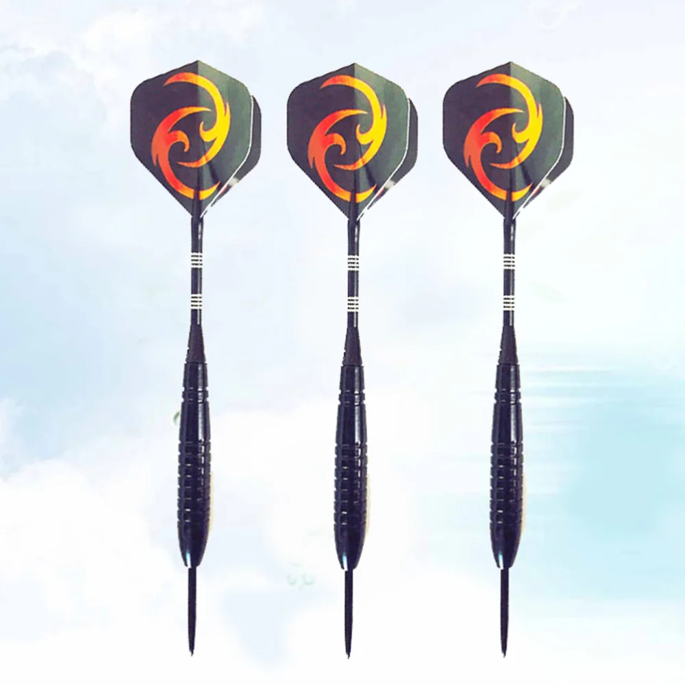 

3pcs 23g Drop-resistant Darts Pin-type Darts Needle Tipped Darts Aluminum Rod Flights Darts (Red)