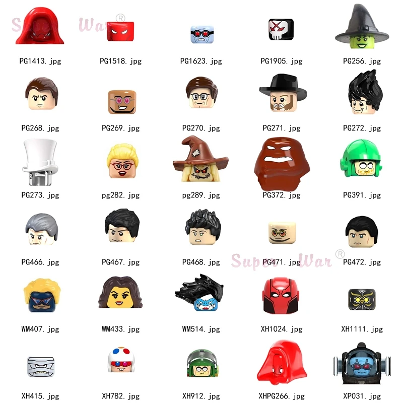 Фигурки одиночных моделей аксессуары для головы строительные блоки игрушки