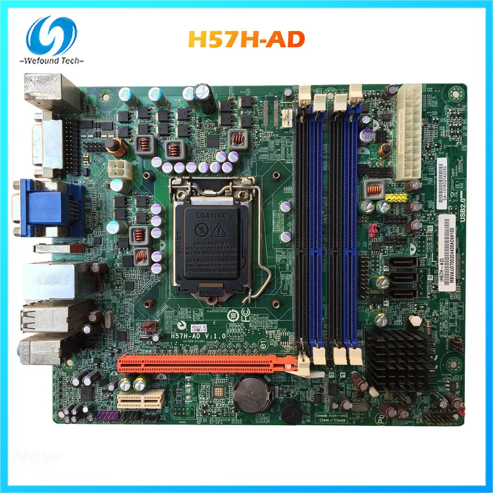 Оригинальная настольная материнская плата для ACER H57H AD V1.0 Intel Socke 1156 DDR3 Чипсет H57