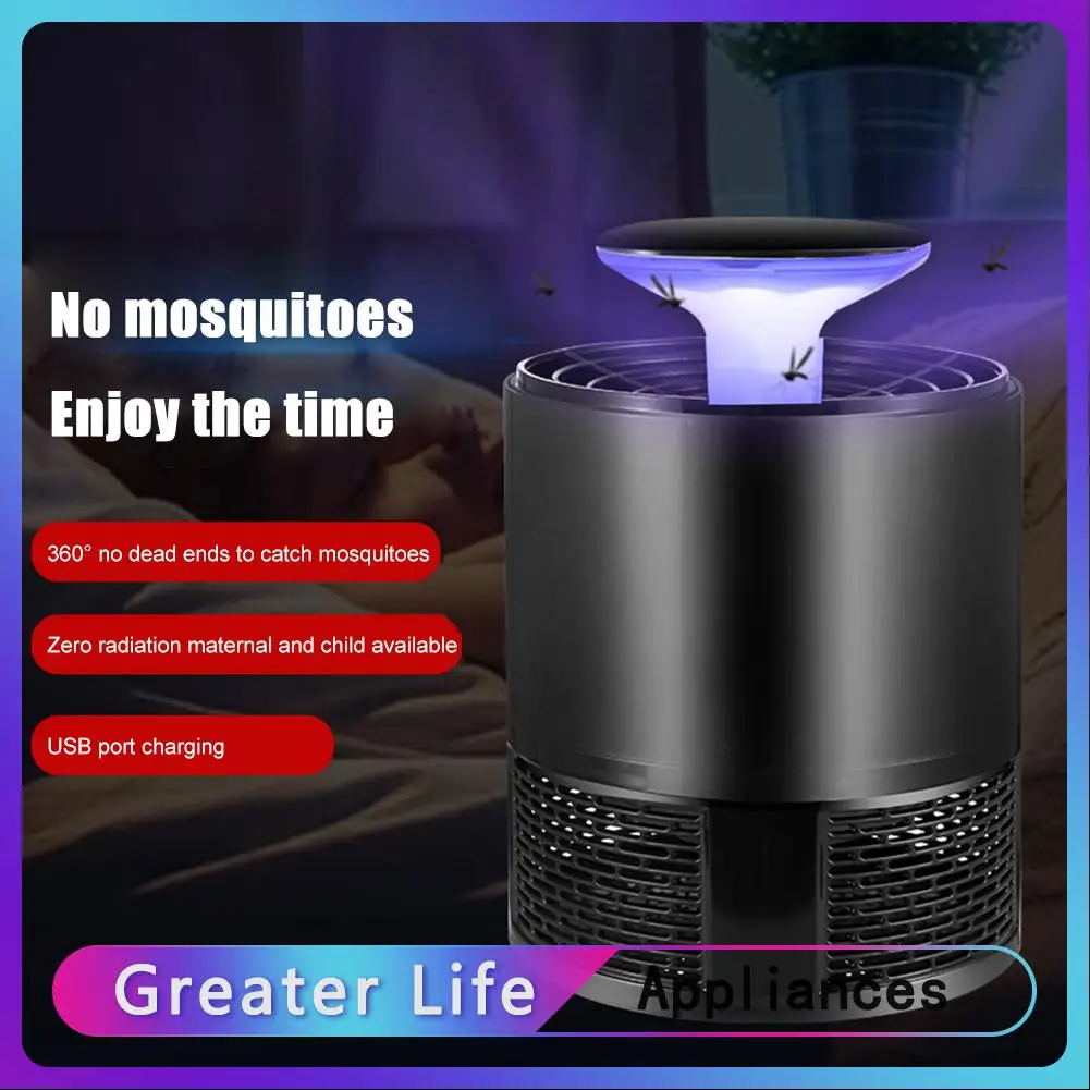 

Silent Electric Pest Control Fly Bug Insect Trap LED Light Mosquito Killer