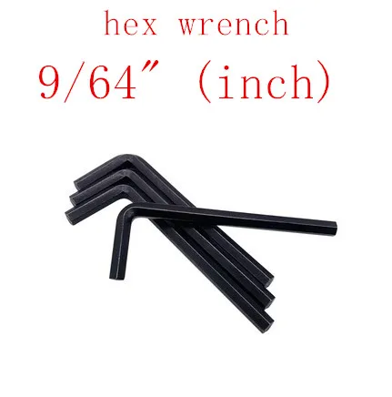 

50pcs 9/64" inch steel with black hex allen key wrench spanner hand tool