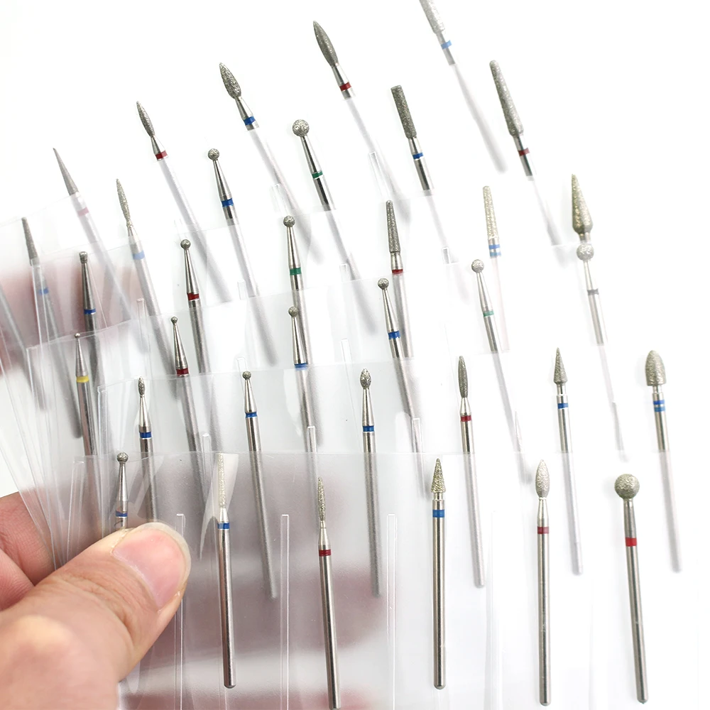 6 шт./компл. сверло для ногтей алмазные керамические силиконовые фрезы