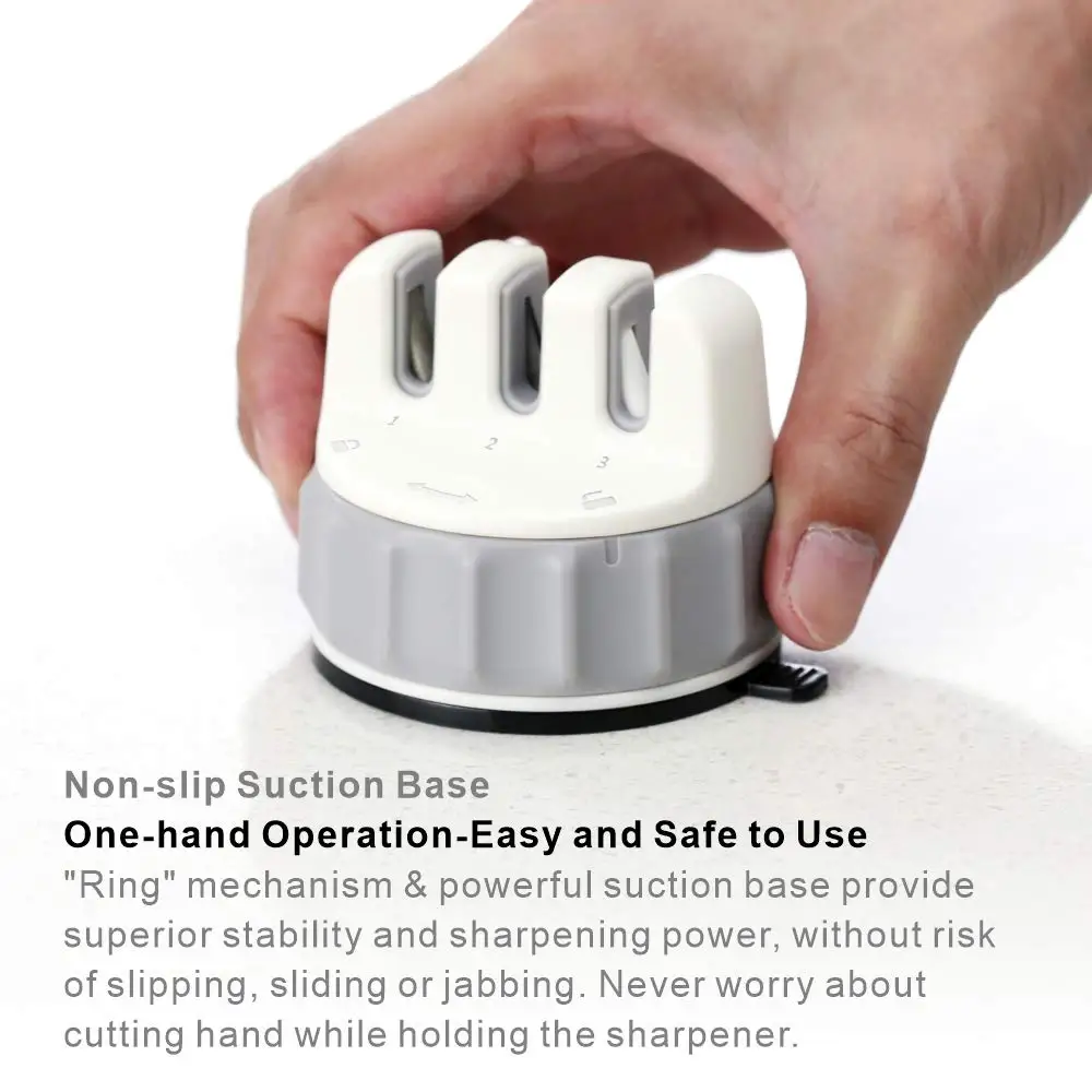 Фиксируемая точилка для ножей точильный камень трехколесный инструмент простой