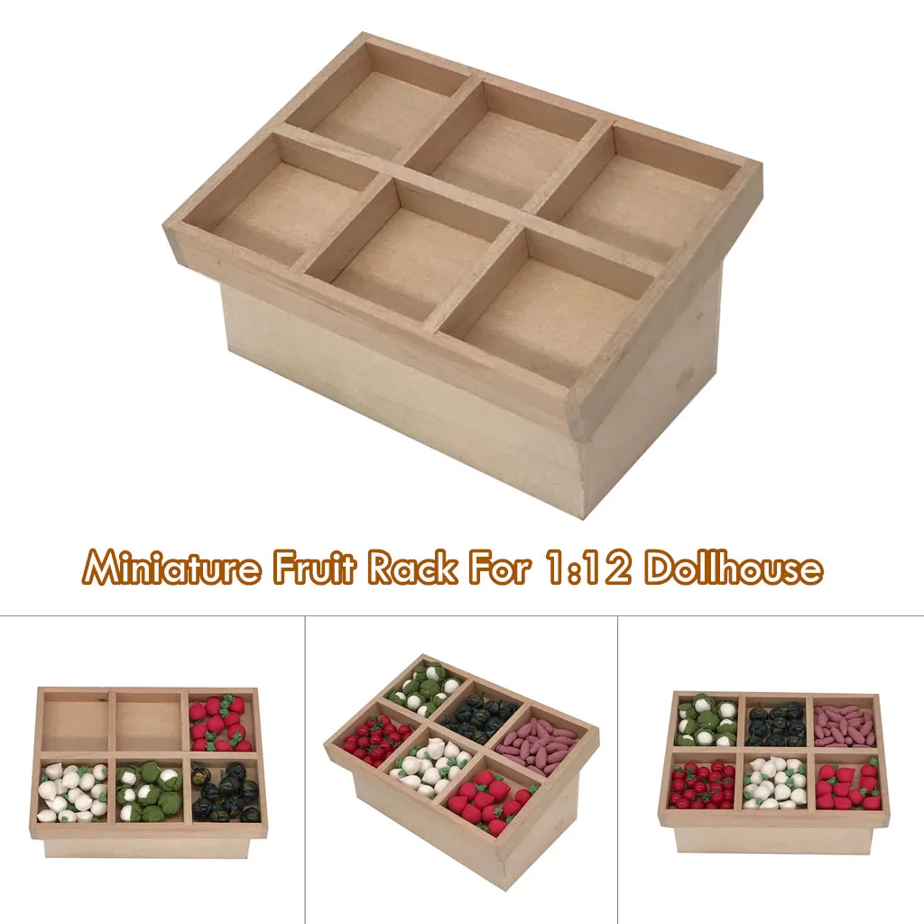 Кукольный домик миниатюры 1:12 мебель ручной работы дисплей деревянная полка