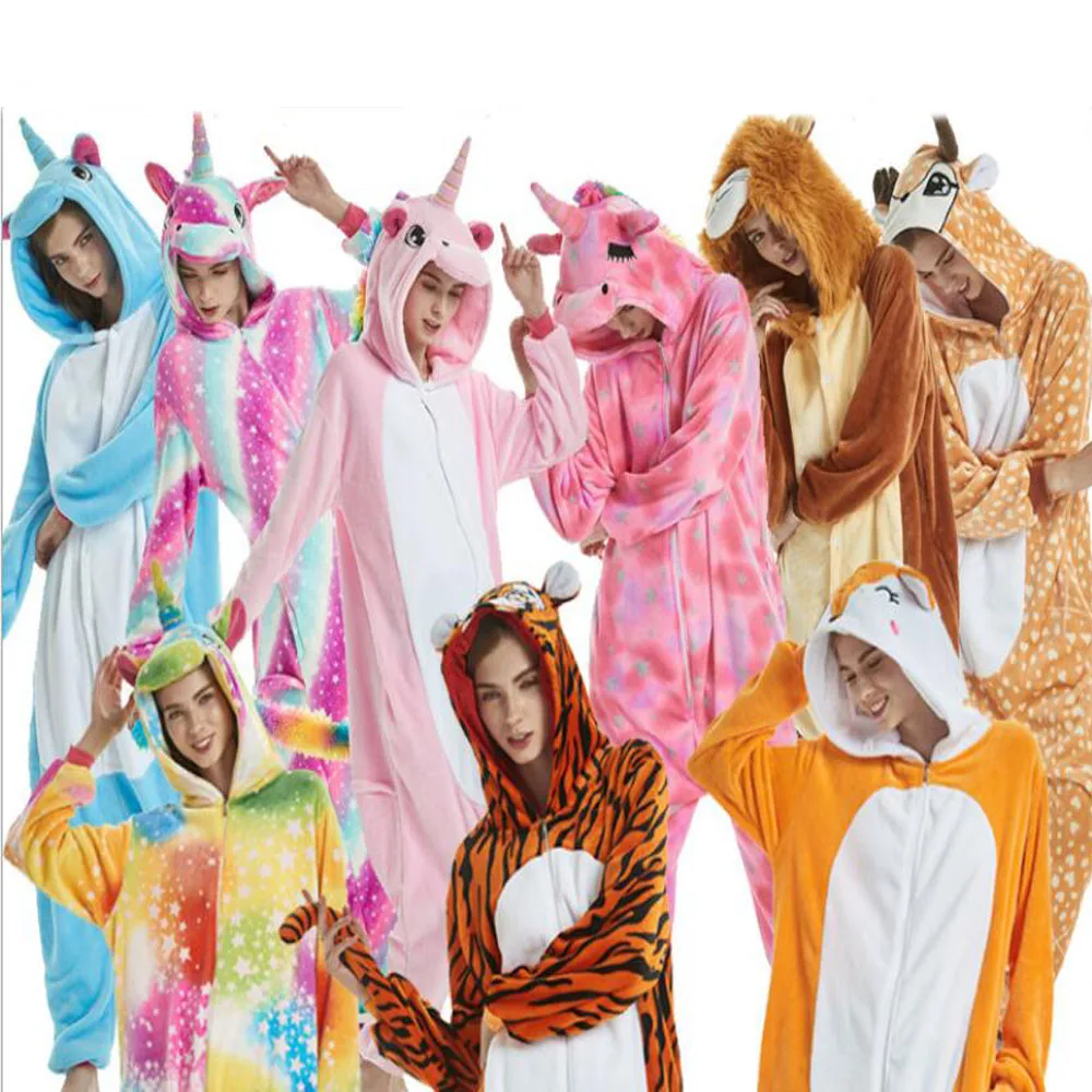 Новый Модный женский костюм для косплея ночная рубашка кигуруми аниме Единорог