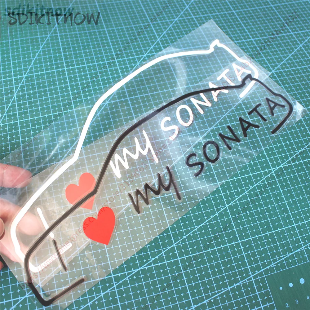 I love my car Decal креативная наклейка Стайлинг Дверь Окно украшение для hyundai sonata 2011 2012