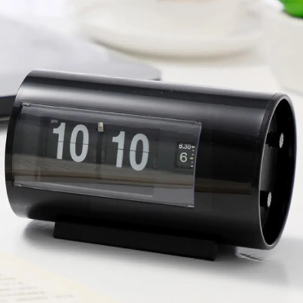 Lazy Digital Carpet Alarm Flip Clock Simple Retro Wake Auto Desk Turning Table Home Clocks Up Display Kitchen Decor Be X7V7 | Дом и сад
