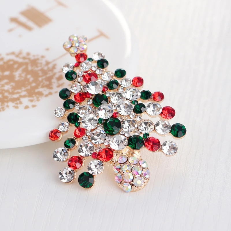 НОВАЯ РОЖДЕСТВЕНСКАЯ брошь булавки Стразы ювелирные изделия Модные Подарки для