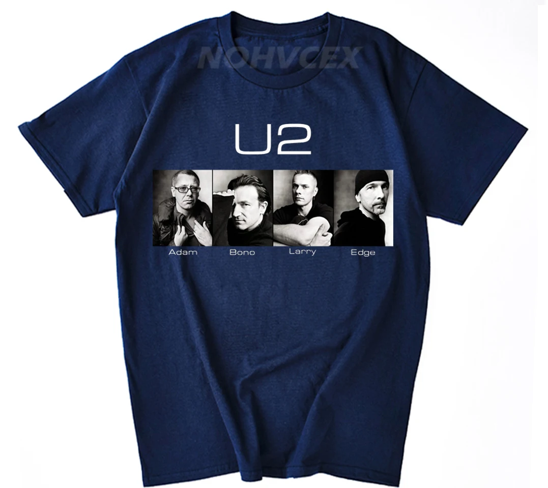 Рок-Группа U2 футболка Альтернативная рок футболка с короткими рукавами Луна и звезда дизайн футболка