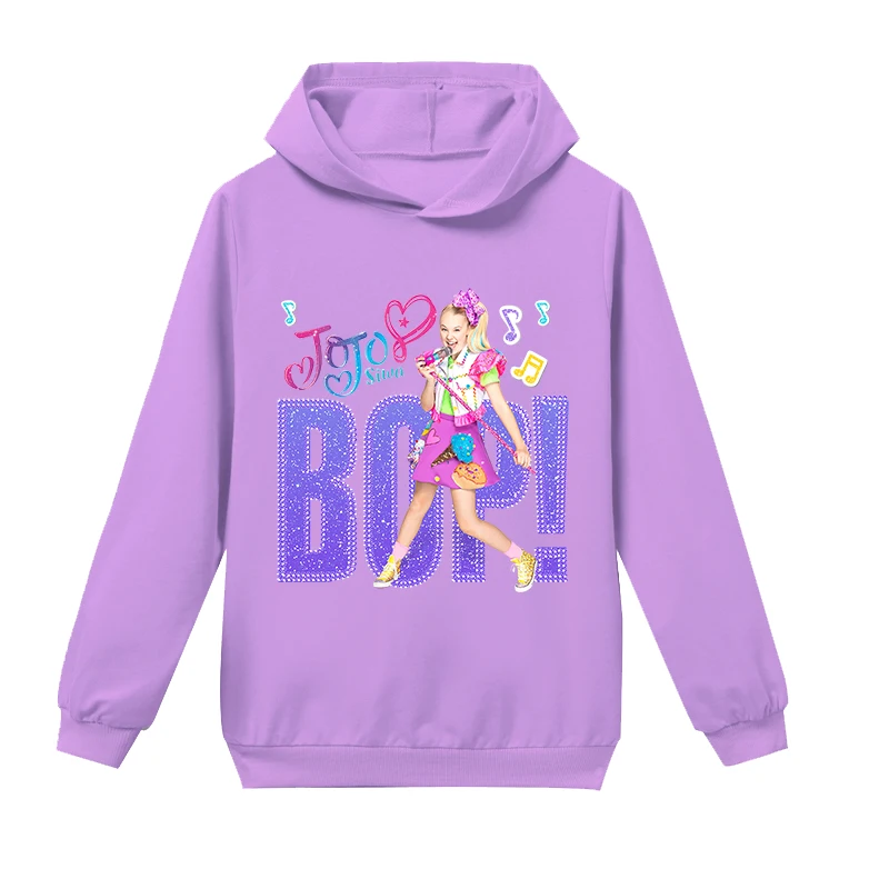 Детские толстовки на весну и осень одежда для девочек Jojo Siwa свитшот с длинным