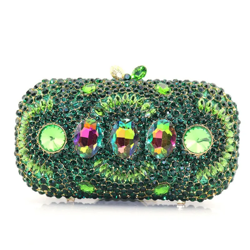 Модный женский клатч с кристаллами в полоску вечерние сумки Жесткий Чехол сумка