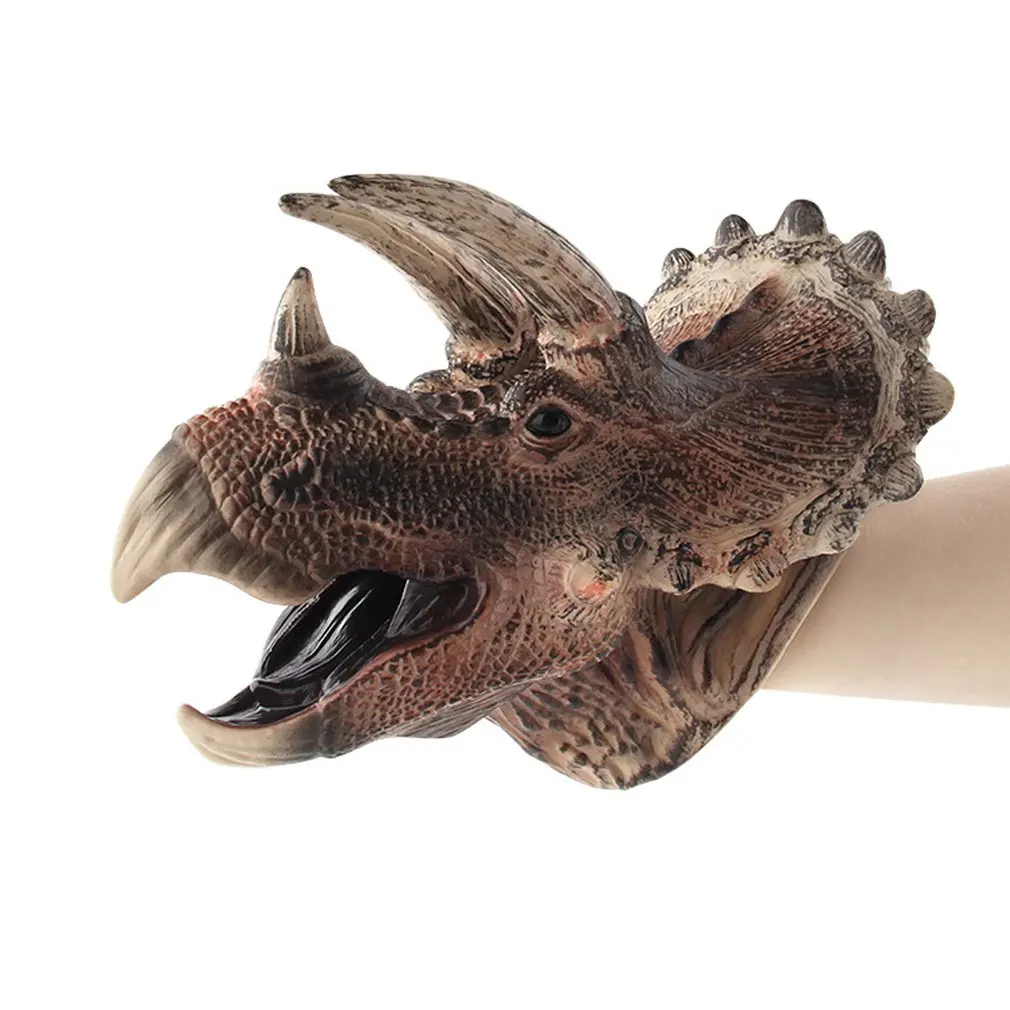 Ручная интерактивная игрушка динозавр тираннозавр Двойная корона треугольник