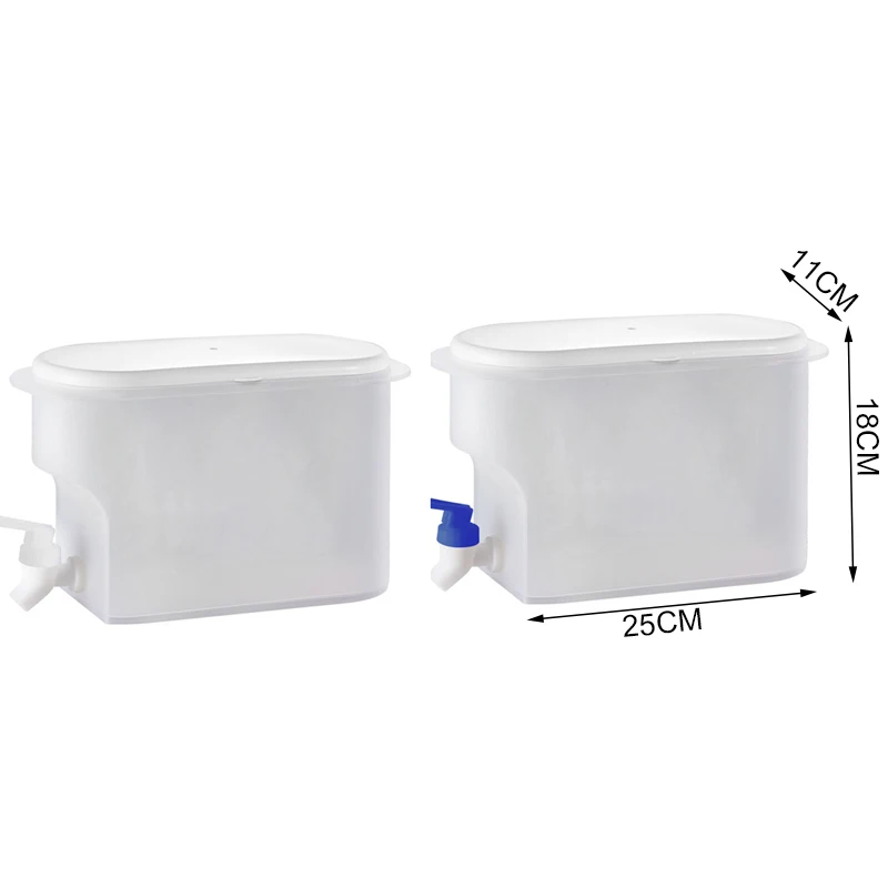 

3500ml Water Jug Pitcher with Faucet for Drink Juice Cold Water Bottle Container Tap Plastic Beverage Dispenser Heat Resistant