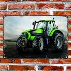 Трактор Deutz металлический жестяной знак Ретро Бар Декор металлическая рукоделие