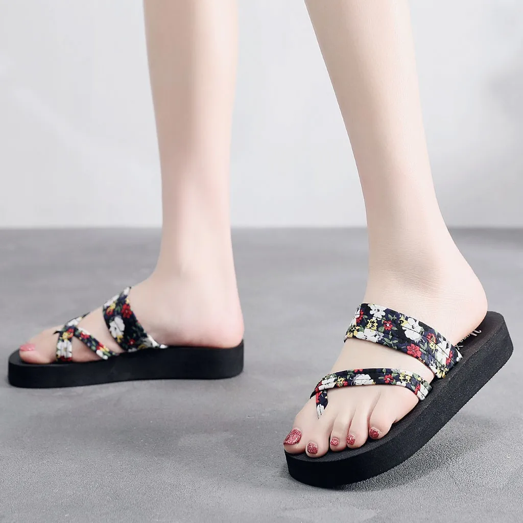 Домашние летние женские сандалии нескользящие Вьетнамки на плоской подошве