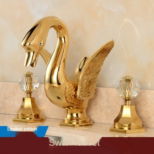 

TT Split Faucet Art Copper Faucet Basin Faucet Table Basin Faucet Swan Faucet
