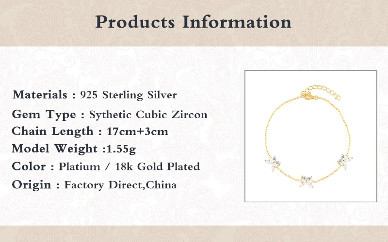 

VINY Three Butterflies Bracelet 925 Sterling Silver Bracelet For Women Pulseras Mujer 2021 Trend Bracelet Pulseras Armband Gift