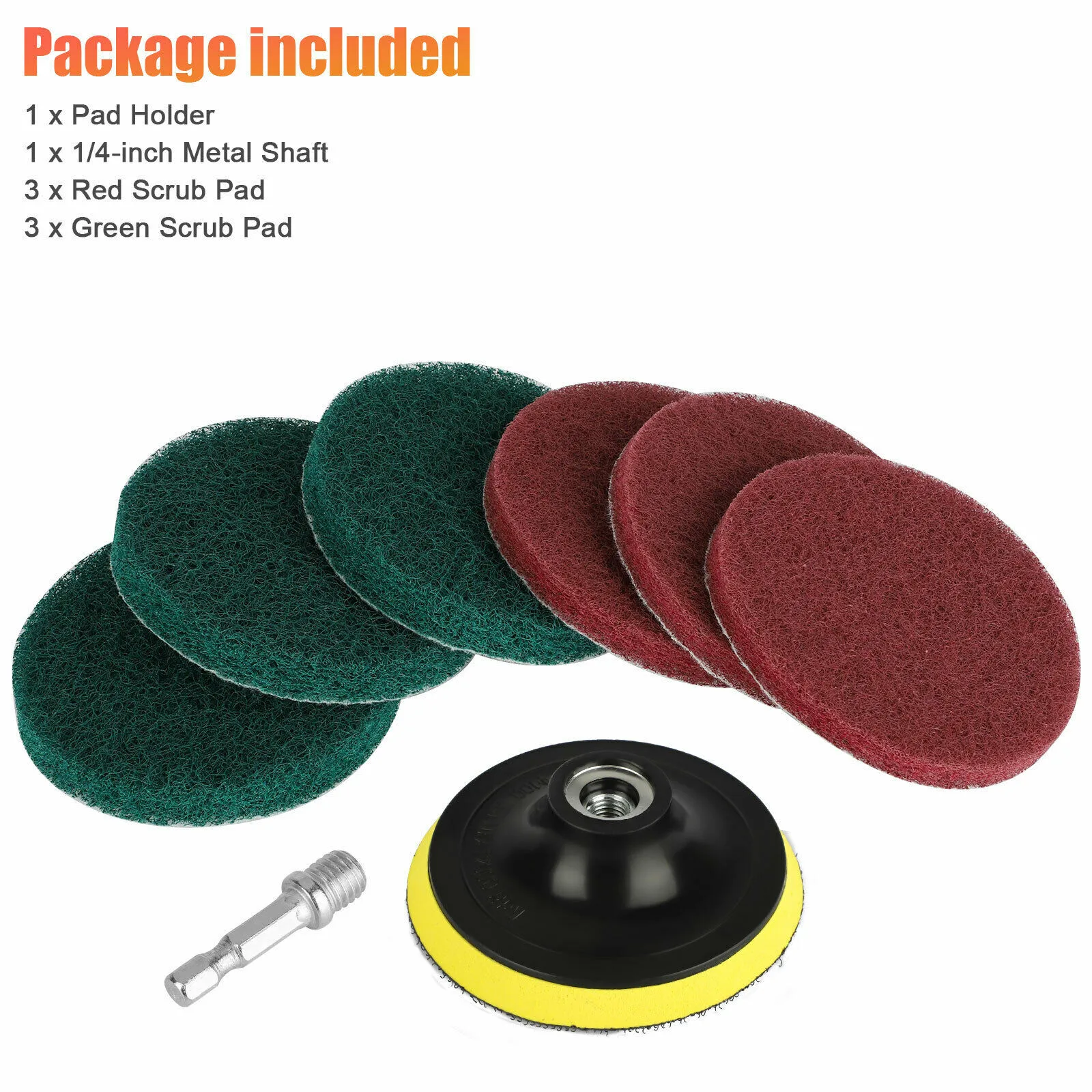 

Set Scrubber Cleaning Kit Electric Polishing Scrub Attachment Automotive