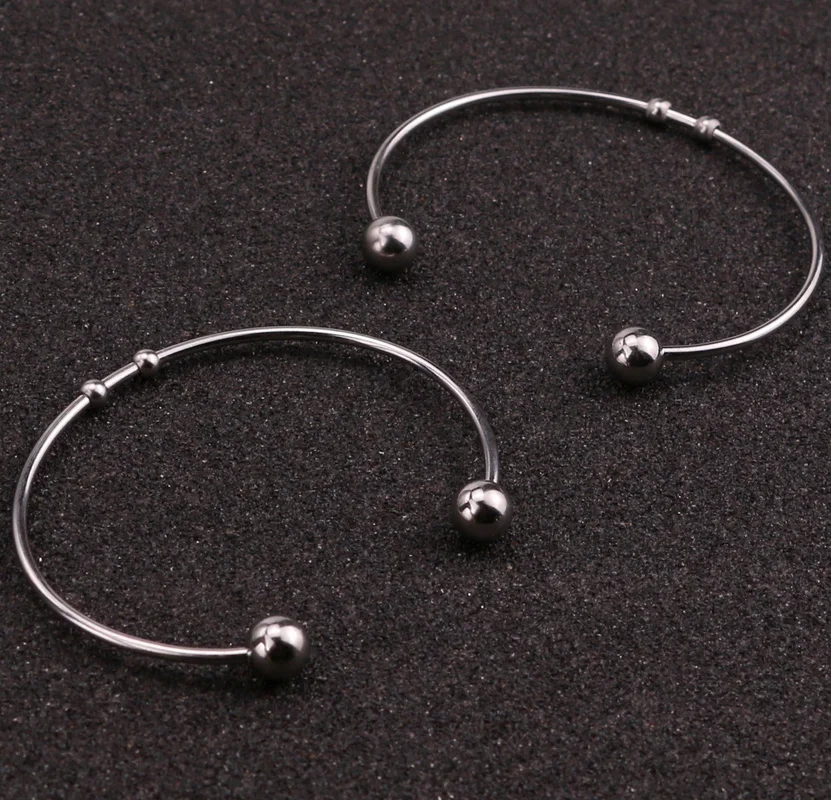 2 шт./компл. из нержавеющей стали базовый браслет с подвесками ювелирные изделия