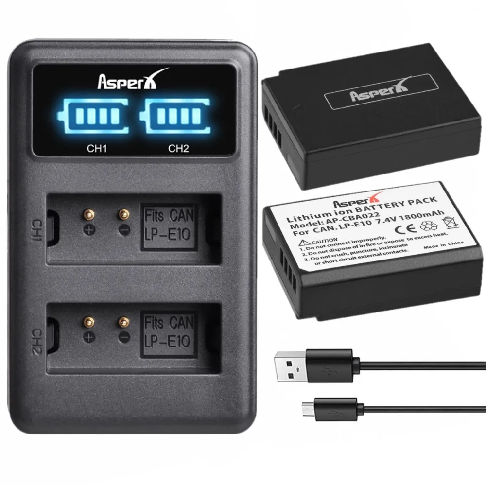 Зарядное устройство LPE10 LP-E10 для Canon LP E10 Battery EOS 1300D 1100D 4000D 2000D 3000D 1200D Rebel T5 T6 T7 T100 T3