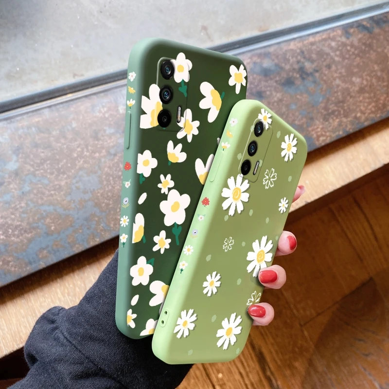 for realme gt 5g gt neo gt neo flash beautiful flower case silicone fall protector free global shipping