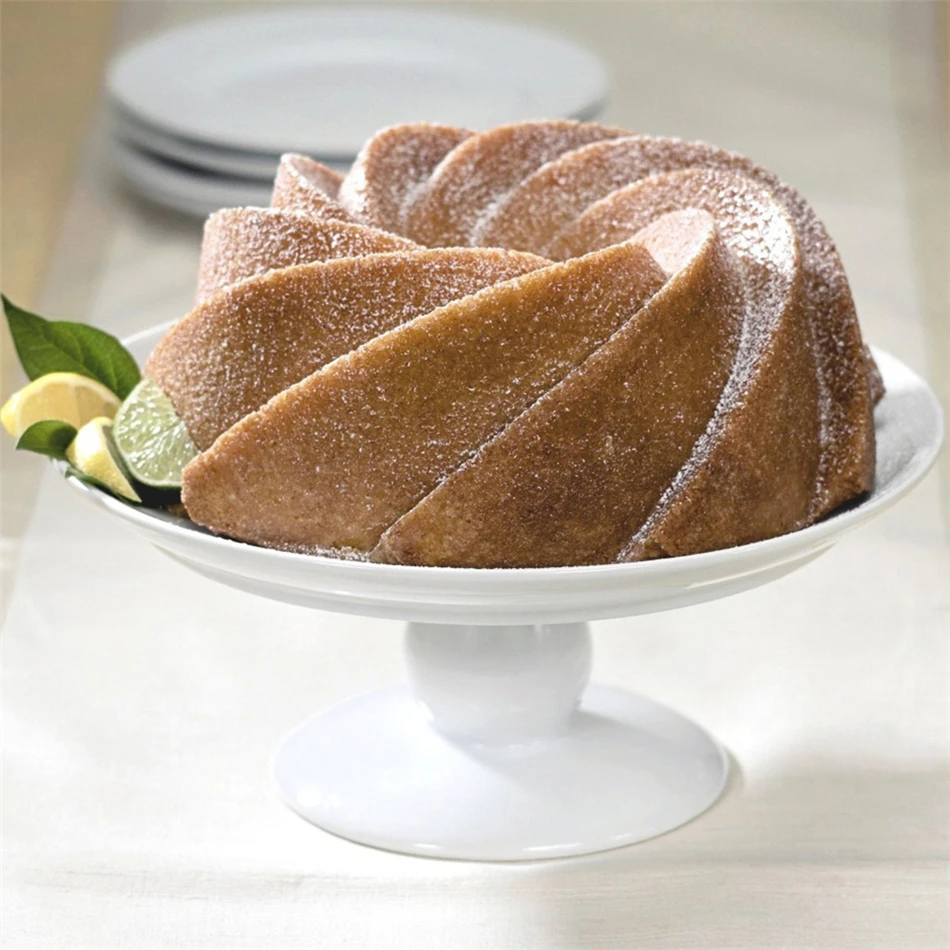 1 шт. большая форма в форме спирали пищевой силикон для торта сковорода 3D с