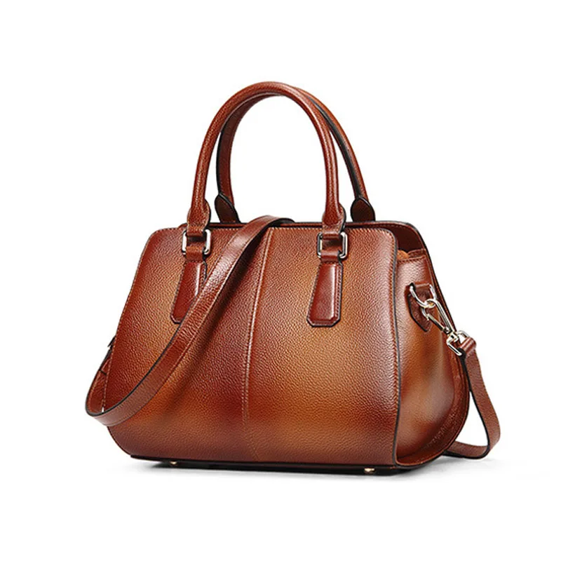 

Real Cowhide Handbags 2021 New trendy Fashion Commuter business bag luxury handbag famous brand all-match shoulder bag briefcase