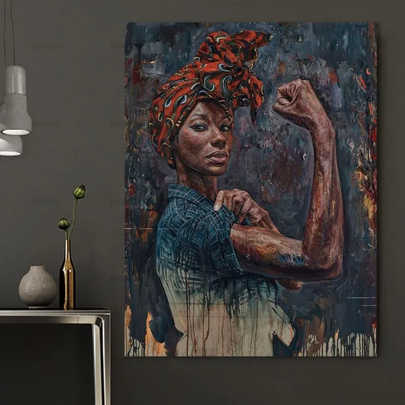 Плакат фигурка настенная Картина на холсте современный стиль женская Красочная