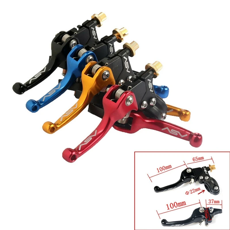 7/8 Inch/22Mm ASV F3 Series Clutch Brake Folding Lever Fit Motorcycle ATV Dirt Bike Red | Автомобили и мотоциклы