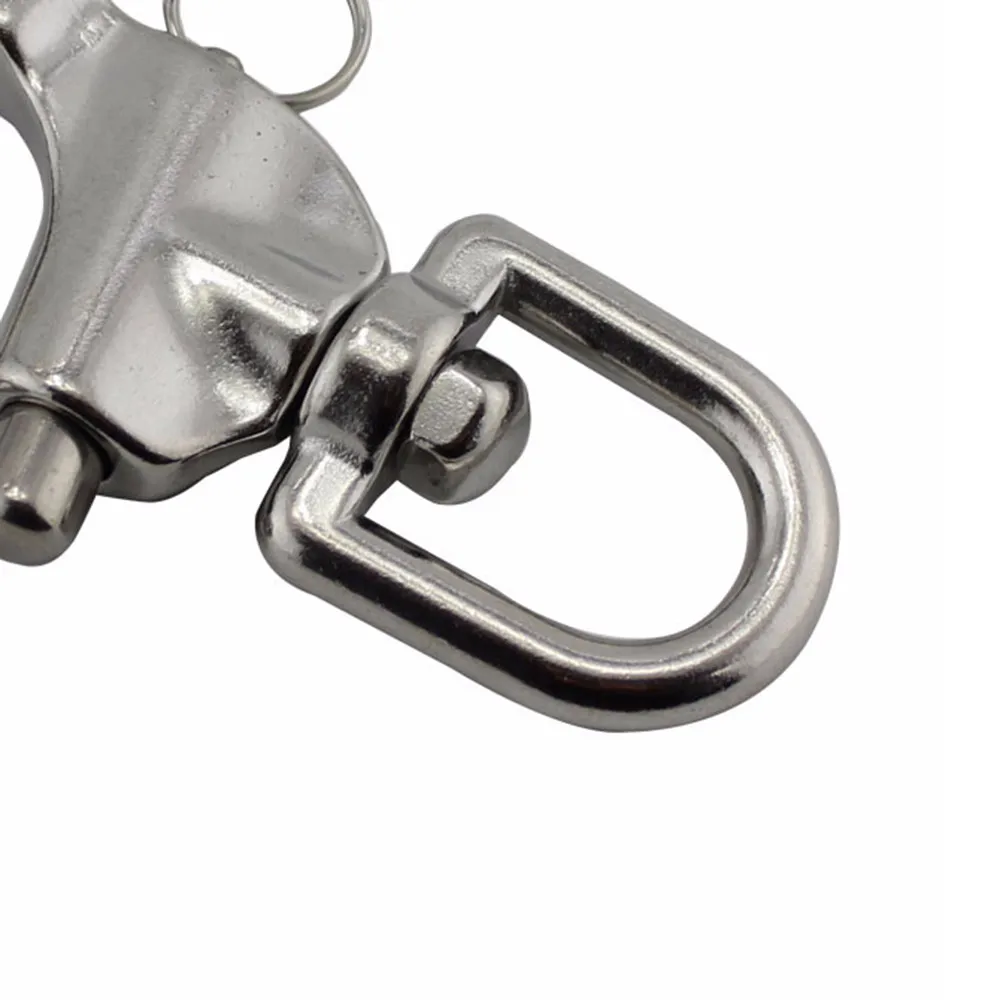 

2020 Hot Sale 316 Stainless Steel Swivel Shackle Marine Silver Quick Release Boat Anchor Chain Eye Shackle Swivel Snap Hook Sail